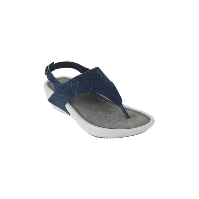 Mochi Women Navy-Blue Casual Sandals