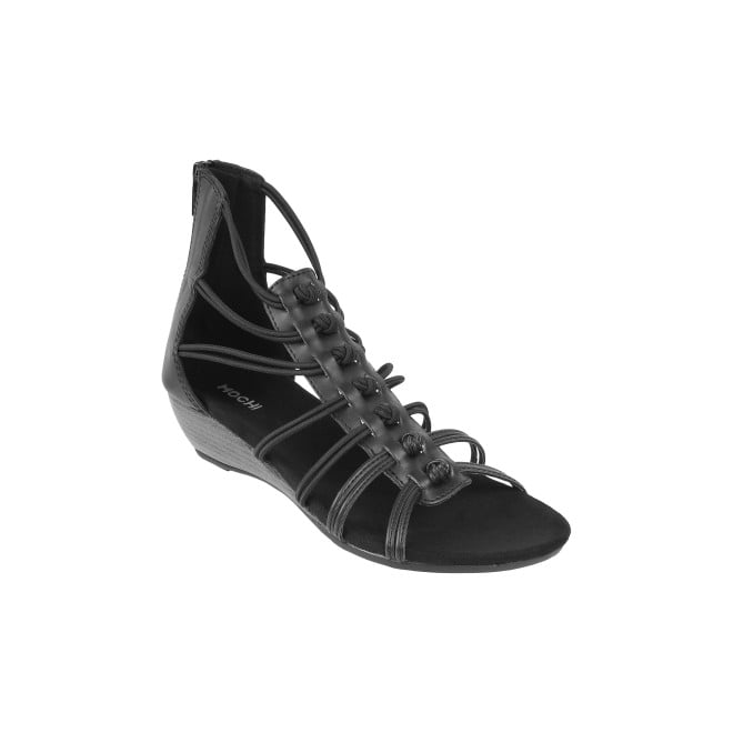 Mochi Women Black Casual Gladiators (SKU: 33-881-11-40)