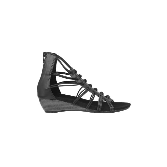 Mochi Women Black Casual Gladiators (SKU: 33-881-11-40)