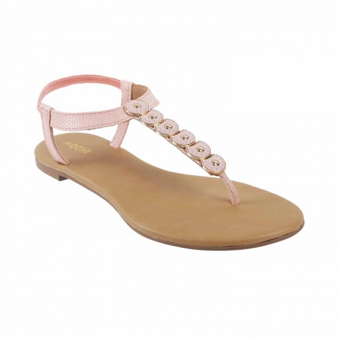 Mochi Women Peach Casual Sandals