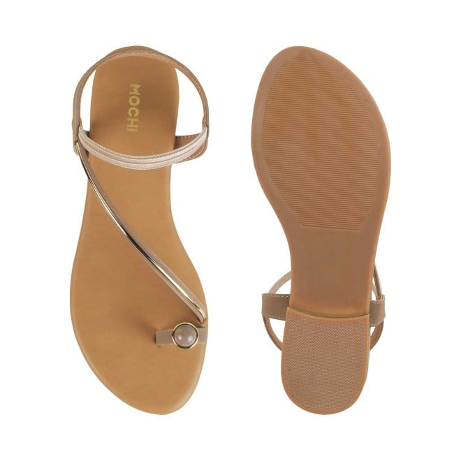 Mochi Women Khaki Casual Sandals (SKU: 33-900251-62-36)