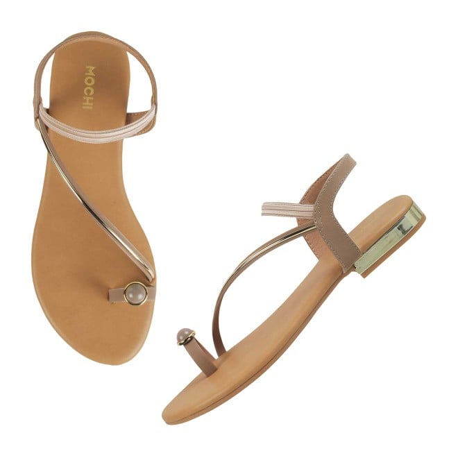 Mochi Women Khaki Casual Sandals (SKU: 33-900251-62-36)