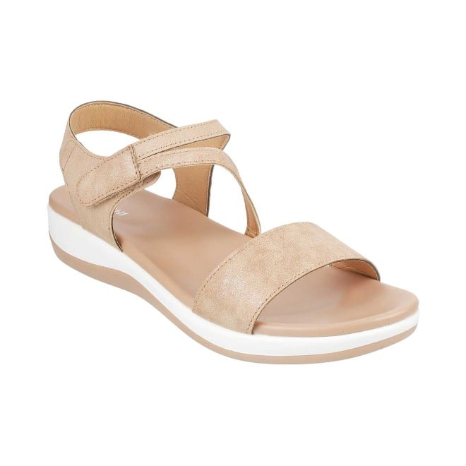 Metro Sandals : Buy Metro Womens Beige Flat SandalsMetro Women Beige  Synthetic Solid Sandals Online|Nykaa Fashion
