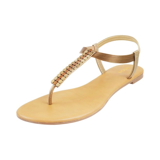 Mochi Women Antic-gold Casual Sandals (SKU: 33-903137-28-37)