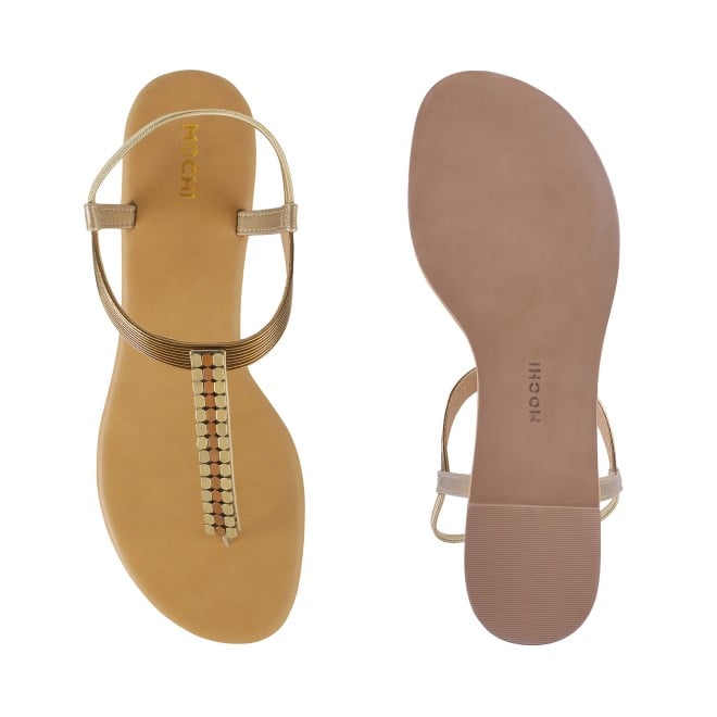 Mochi Women Antic-gold Casual Sandals (SKU: 33-903137-28-37)