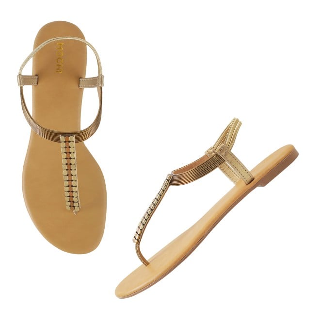 Mochi Women Antic-gold Casual Sandals (SKU: 33-903137-28-37)