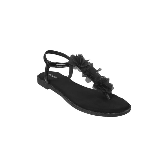 Mochi Women Black Casual Sandals (SKU: 33-916-11-36)