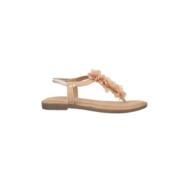 Mochi Women Beige Casual Sandals (SKU: 33-916-20-36)