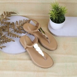 Women Dark-Beige Casual Sandals