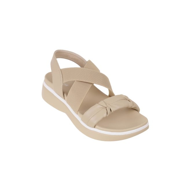 Mochi Women Beige Casual Sandals (SKU: 33-934-20-36)