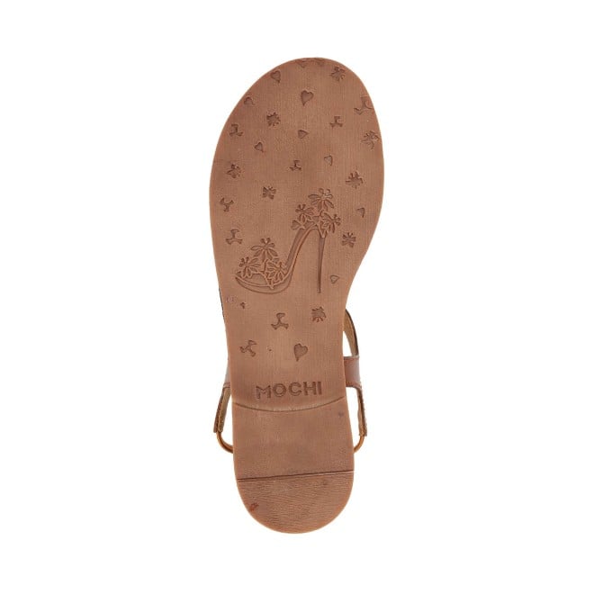 Mochi Women Tan Casual Sandals (SKU: 33-935-23-36)