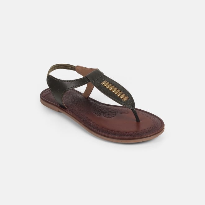 Mochi Women Olive Casual Sandals