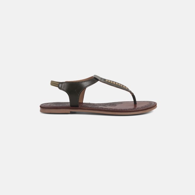 Mochi Women Olive Casual Sandals (SKU: 33-935-49-36)
