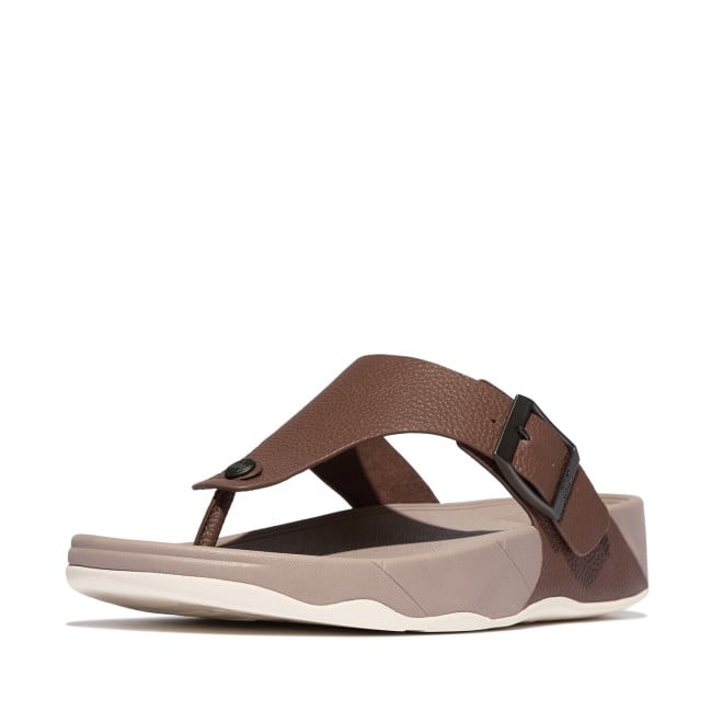 Fitflop Trakk Ii Mens Buckle Tumble-Leather T-Post Sandals (SKU: 338-11398-43-7)