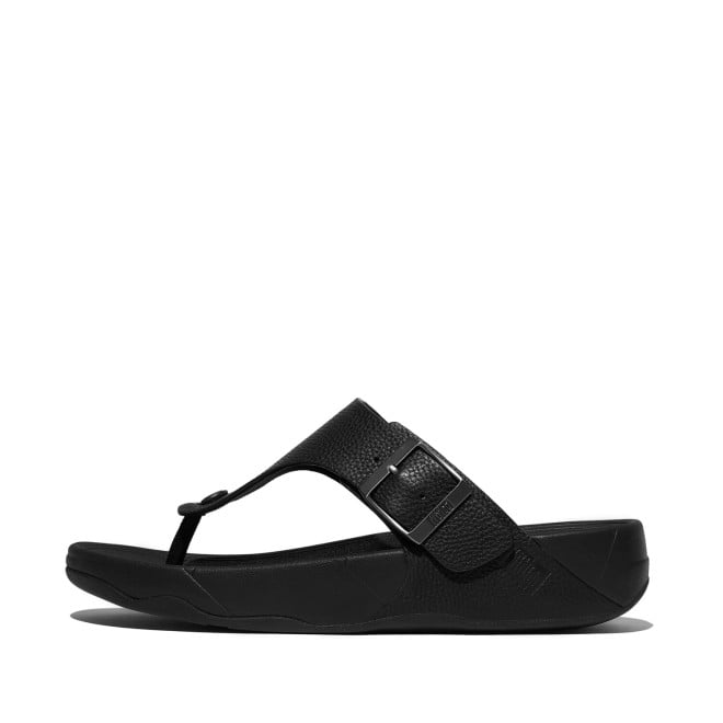 Fitflop Trakk Ii Mens Buckle Tumble-Leather T-Post Sandals