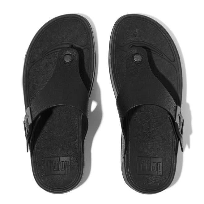 Fitflop Trakk Ii Mens Buckle Tumble-Leather T-Post Sandals (SKU: 338-11398-11-7)