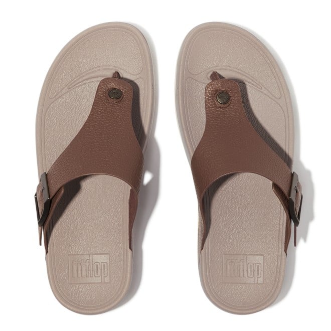 Fitflop Trakk Ii Mens Buckle Tumble-Leather T-Post Sandals (SKU: 338-11398-43-7)