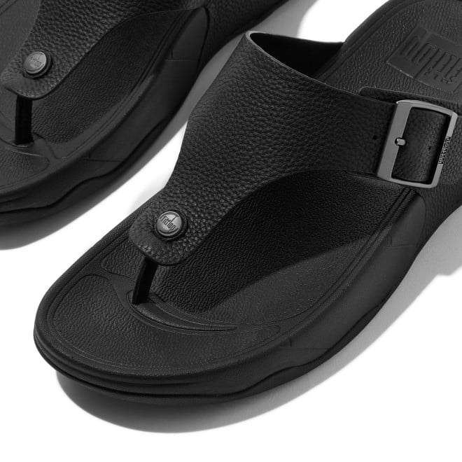 Fitflop Trakk Ii Mens Buckle Tumble-Leather T-Post Sandals (SKU: 338-11398-11-7)