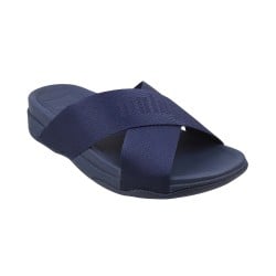 Men Navy-Blue Casual Slippers