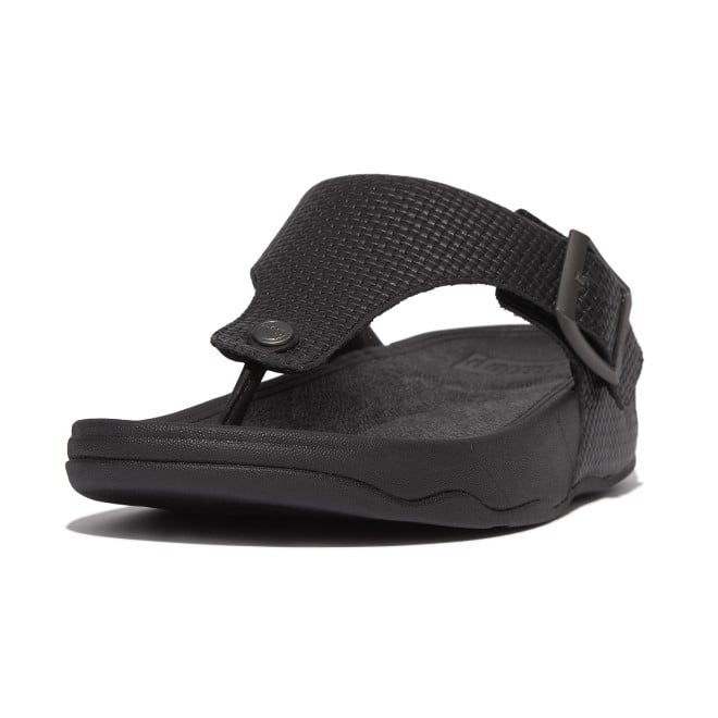 Fitflop Trakk II Mens Buckle Weave Leather Toe-Thongs (SKU: 338-384-11-10)