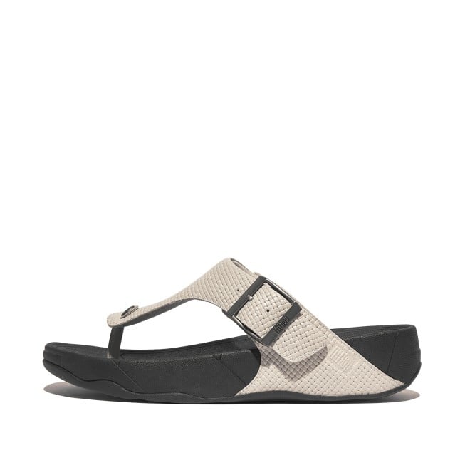 Fitflop Trakk II Mens Buckle Weave Leather Toe-Thongs (SKU: 338-384-14-9)