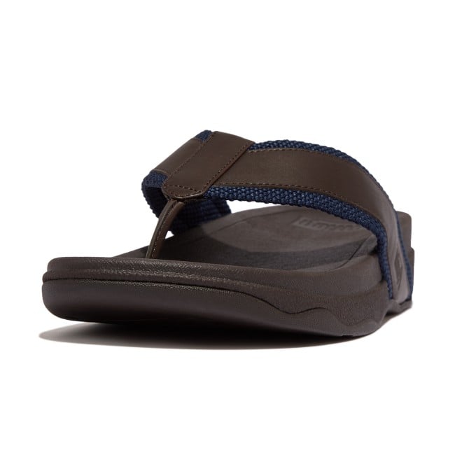 Fitflop Surfer Men Webbing Leather Toe-Post Sandals (SKU: 338-394-12-10)