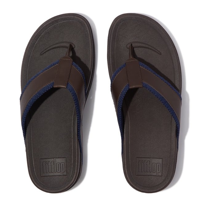 Fitflop Surfer Men Webbing Leather Toe-Post Sandals (SKU: 338-394-12-10)