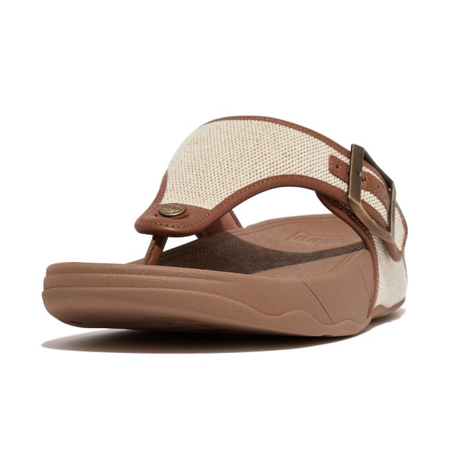 Fitflop Trakk II Mens Buckle Two-Tone Canvas Toe-Thongs (SKU: 338-395-10-10)