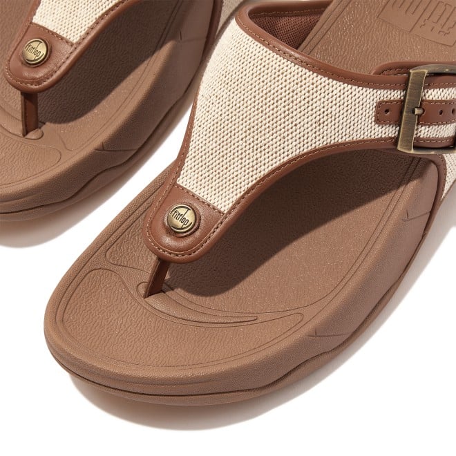 Fitflop Trakk II Mens Buckle Two-Tone Canvas Toe-Thongs (SKU: 338-395-10-10)