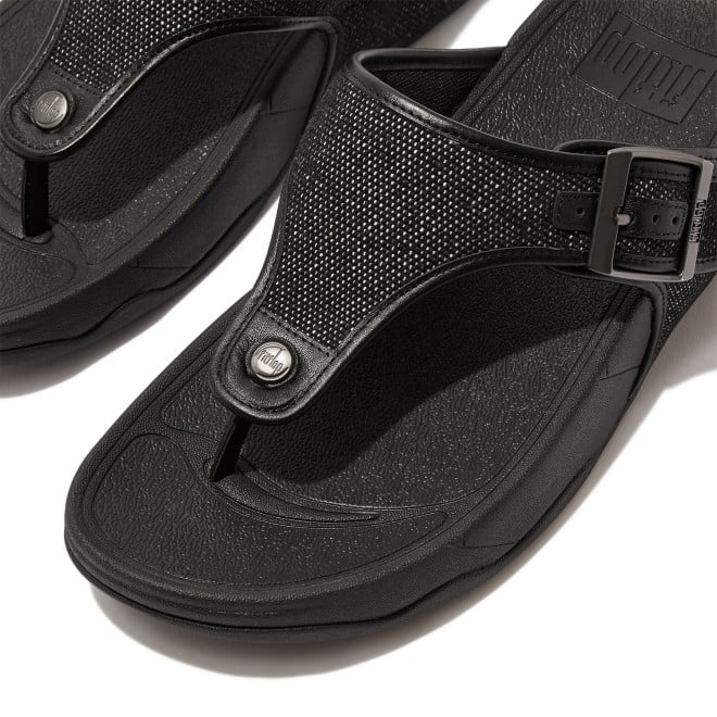 Fitflop Trakk II Mens Buckle Two-Tone Canvas Toe-Thongs (SKU: 338-395-11-10)