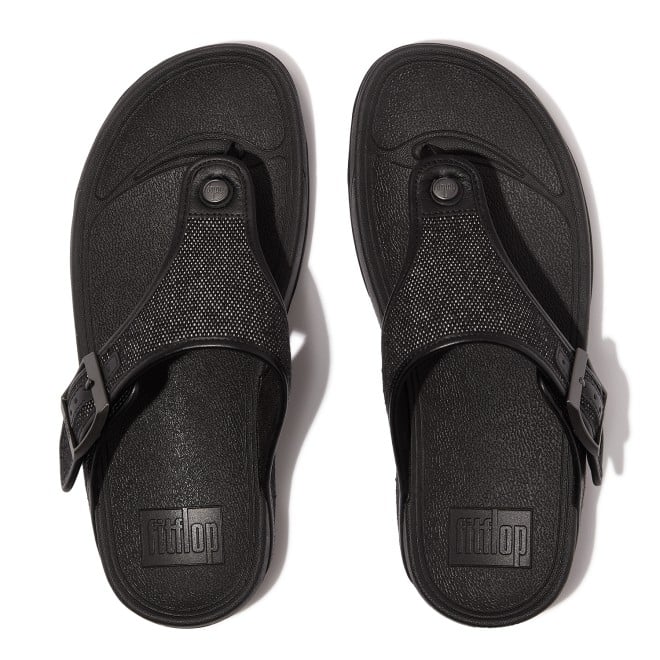 Fitflop Trakk II Mens Buckle Two-Tone Canvas Toe-Thongs (SKU: 338-395-11-10)