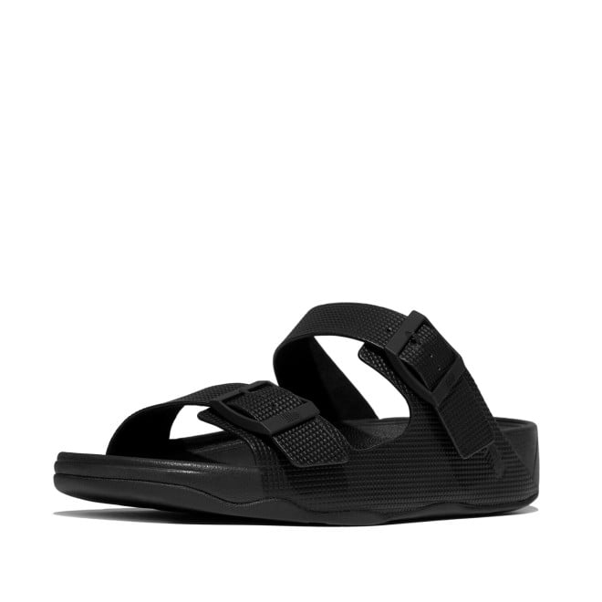 Fitflop Gogh Moc Mens Buckle Embossed-Leather Slides (SKU: 338-418-11-7)