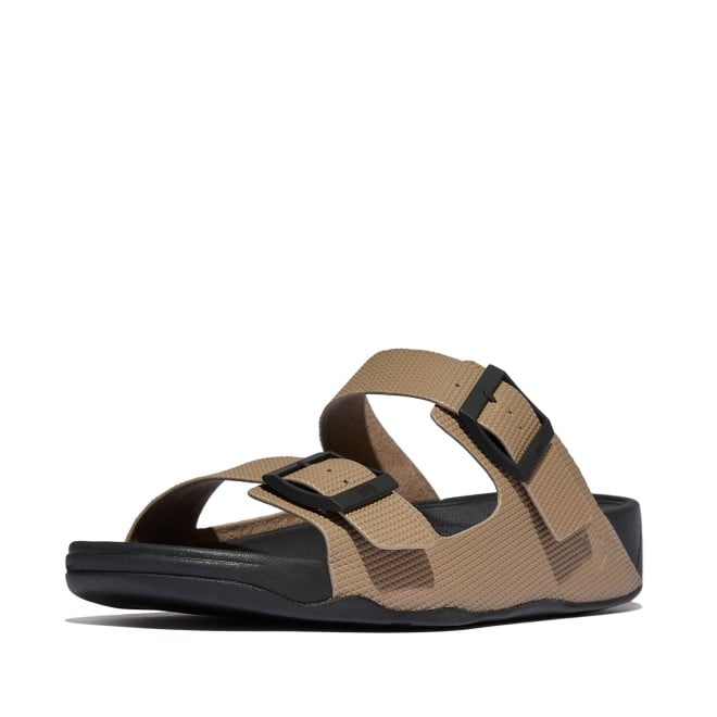 Fitflop Gogh Moc Mens Buckle Embossed-Leather Slides (SKU: 338-418-23-7)
