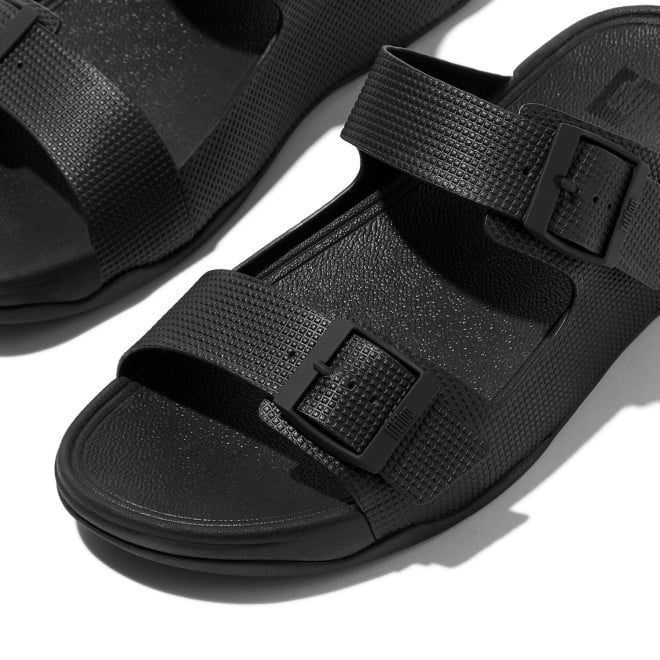 Fitflop Gogh Moc Mens Buckle Embossed-Leather Slides (SKU: 338-418-11-7)