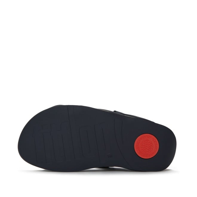 Fitflop Adonis Mens Adjustable Leather-Webbing Slides (SKU: 338-434-17-7)