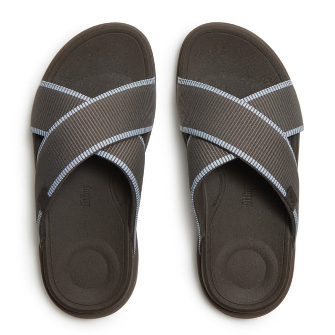 Fitflop F-Mode Go Mens W-Resistant Webbing Cross Slides (SKU: 338-435-59-7)