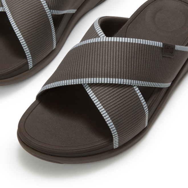 Fitflop F-Mode Go Mens W-Resistant Webbing Cross Slides (SKU: 338-435-59-7)