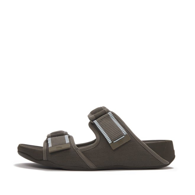 Fitflop Gogh Moc Mens Adj. Water-Resistant Mesh Slides