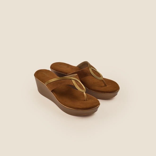 Mochi Women Tan Casual Slip Ons (SKU: 34-113-23-36)