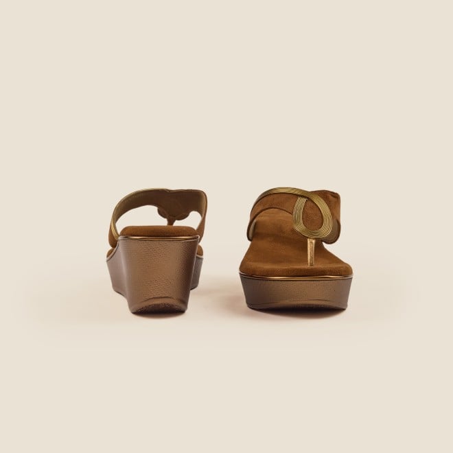 Mochi Women Tan Casual Slip Ons (SKU: 34-113-23-36)