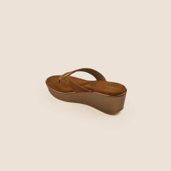 Mochi Women Tan Casual Slip Ons (SKU: 34-113-23-36)