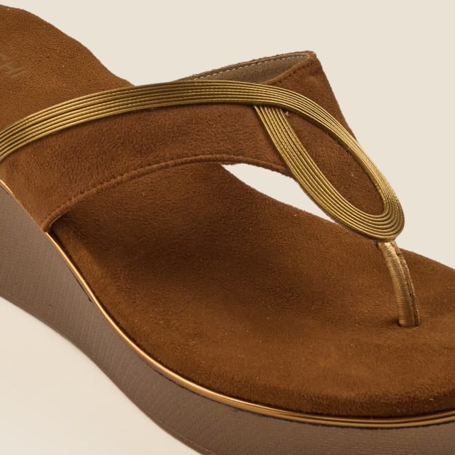 Mochi Women Tan Casual Slip Ons (SKU: 34-113-23-36)