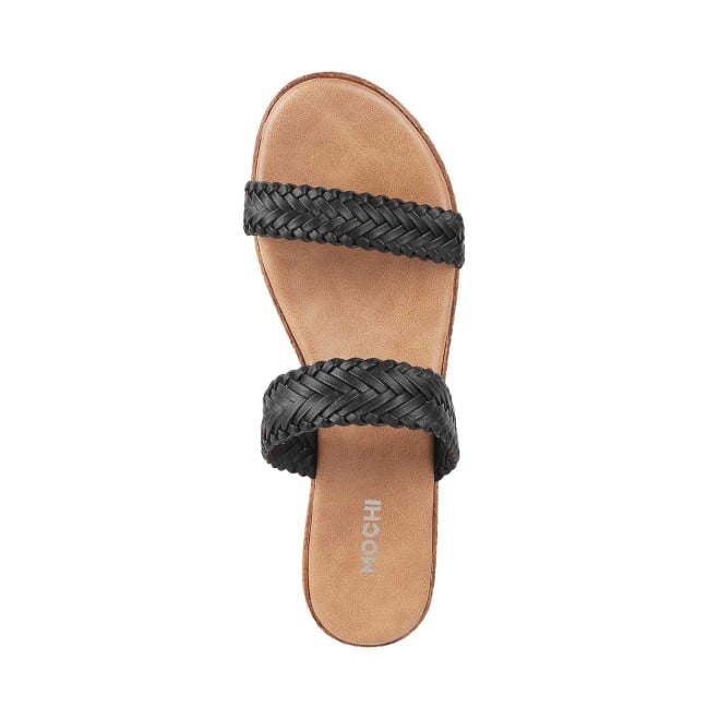 Mochi Women Black Casual Sandals (SKU: 34-118-11-36)