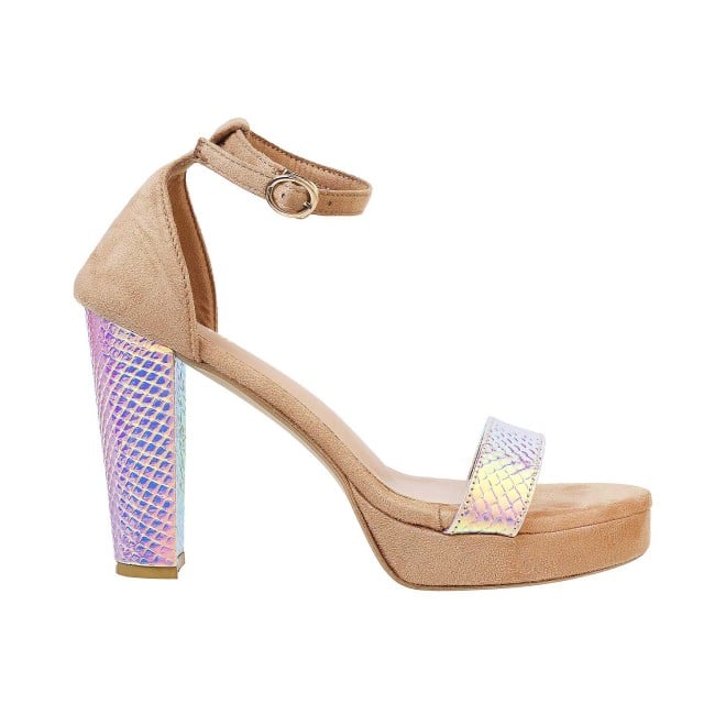 Mochi Women Beige Party Sandals (SKU: 34-141-20-36)