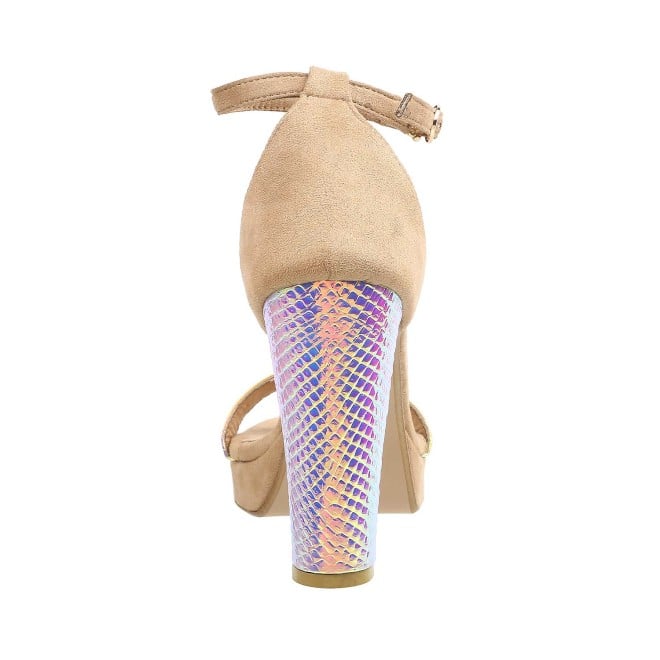 Mochi Women Beige Party Sandals (SKU: 34-141-20-36)