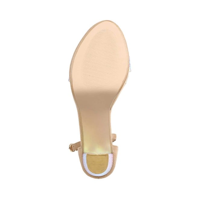 Mochi Women Beige Party Sandals (SKU: 34-141-20-36)