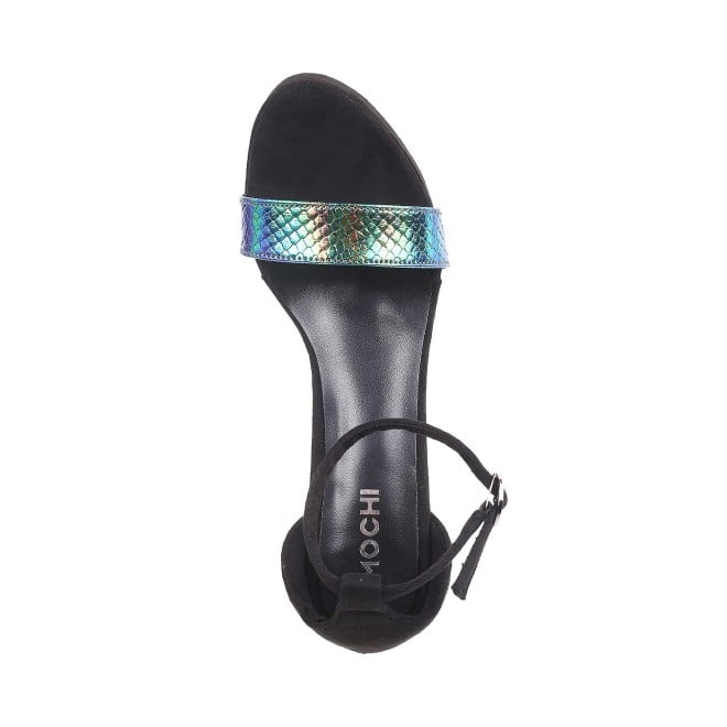 Mochi Women Black Party Sandals (SKU: 34-141-11-36)