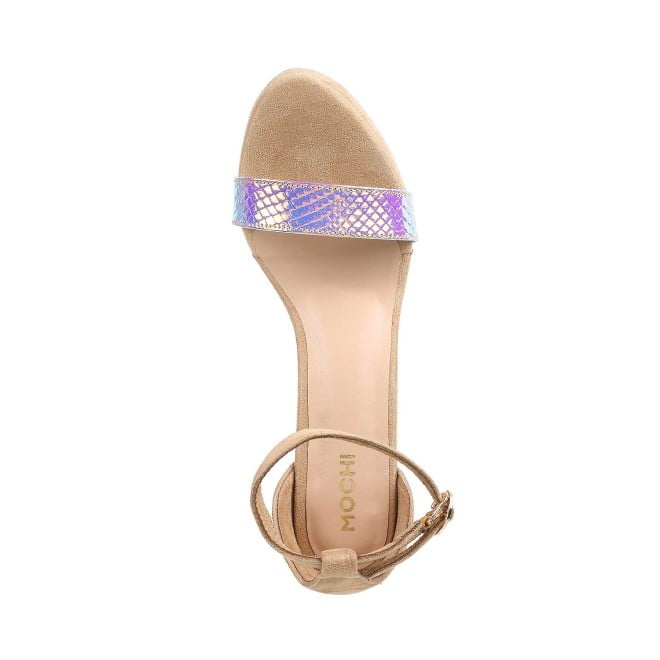 Mochi Women Beige Party Sandals (SKU: 34-141-20-36)