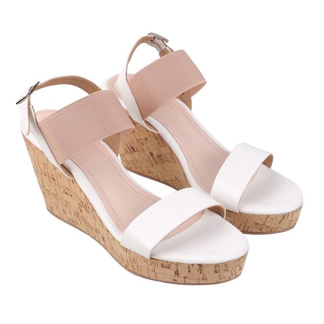 Mochi Women White Casual Sandals