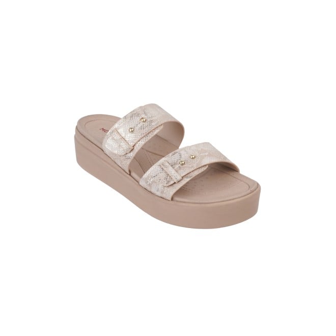 Mochi Women Beige Casual Slip Ons (SKU: 34-159-20-36)